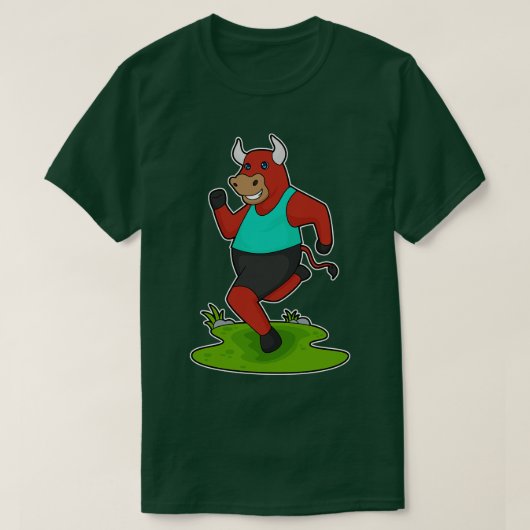 Bull Running Fitness  T-shirt (Design voorkant)
