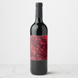 Bull Running Wine Label Red Sterrennacht Wijn Etiket
