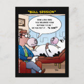 "Bull Session" Briefkaart (Voorkant)