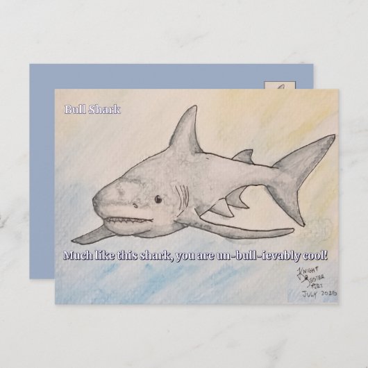 Bull Shark Briefkaart (Voorkant / Achterkant)