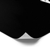 Bull Shark Funny Animal Shark Pun Dark BG Poster (Hoek)