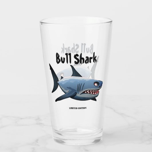 Bull Shark Glas (Achterkant)