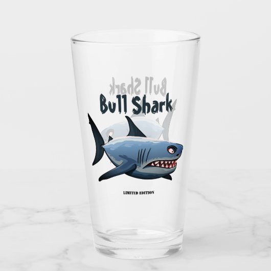 Bull Shark Glas (Voorkant)