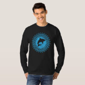 Bull Shark Surfing Polynesia Sun T-shirt (Voorkant volledig)