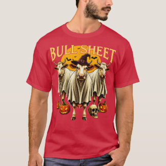 Bull Sheet Funny Koe Halloween Ghost T-shirt