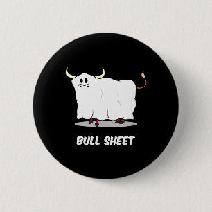 Bull Sheet Geest Grappig Halloween Ronde Button 5,7 Cm