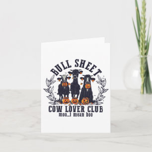 Bull Sheet Koe Lover Club Moo Ik bedoel Hoo Koe Gh Kaart