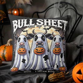 Bull Sheet moo boo Grappig Halloween Kussen