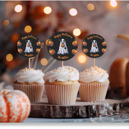 Bull Sheet moo Bulls op maat Happy Halloween Ronde Sticker