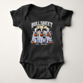 Bull Sheet Moo Grappige stieren Gelukkig Halloween Romper (Voorkant)
