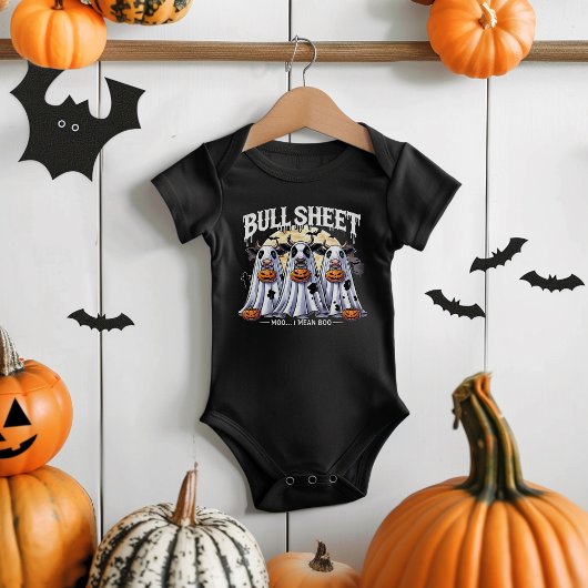 Bull Sheet Moo Grappige stieren Gelukkig Halloween Romper