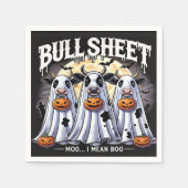 Bull Sheet Moo Grappige stieren Halloween Servet (Voorkant)