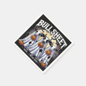 Bull Sheet Moo Grappige stieren Halloween Servet (Hoek)