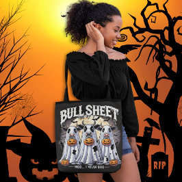 Bull Sheet / Stieren Grappig Halloween Tote Bag
