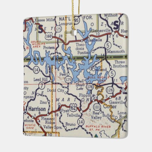 Bull Shoals Lake Keramisch Ornament (Links)