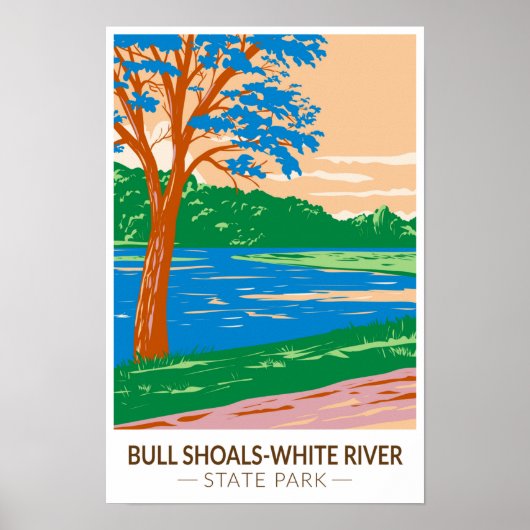 Bull Shoals - White River State Park Arkansas Poster (Voorkant)