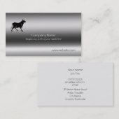 Bull Silhouette Metallic look Visitekaartje (Voorkant / Achterkant)