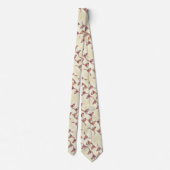 Bull Skull Brown Beige Country Rustic Stropdas (Achterkant)