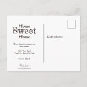 Bull Skull Brown Country Westerne stijl verhuizen Briefkaart (Achterkant)