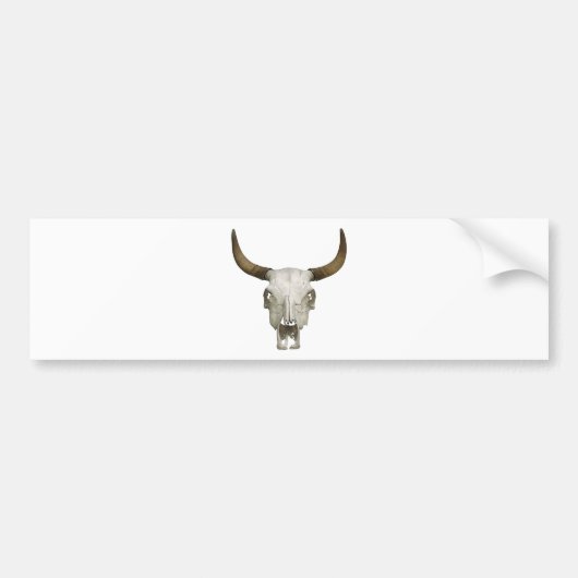 Bull Skull Bumpersticker (Voorkant)