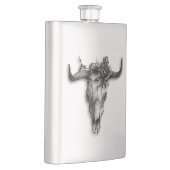 Bull Skull en Roos Emerico Art Style Classic Flacon (Rechts)