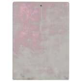 Bull Skull en Roos Rustic Pink Grey Klembord (Achterkant)
