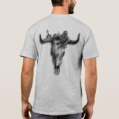 Bull Skull en Roos (Terug) T-shirt (Achterkant)