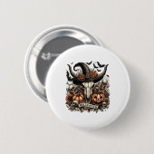 Bull Skull Halloween Koe Ronde Button 5,7 Cm (Voorkant /achterkant)