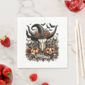 Bull Skull Halloween Koe Servet (Insitu)