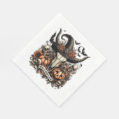 Bull Skull Halloween Koe Servet (Hoek)