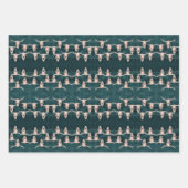 Bull Skull Land Western Groene Rustige Inpakpapier Vel (Voorkant)