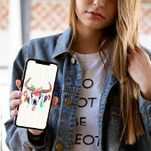 Bull Skull met bloemen Case-Mate iPhone Case