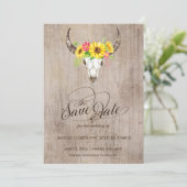 Bull Skull Save the Date (Staand voorkant)