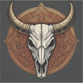 Bull Skull Sticker (Voorkant)