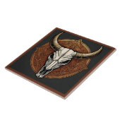 Bull Skull Tegeltje (Zijkant)