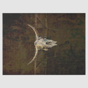 Bull Skull Western Land Brown Old Rustige Grunge Tissuepapier
