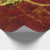 Bull Skull Western Land Brown Rustic Grunge Art Cadeaupapier (Hoek)