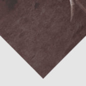 Bull Skull Western Land Cowboy Brown Rustic Tissuepapier (Detail)