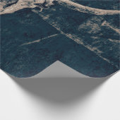 Bull Skull Western Land Grey Rustic Old Grunge Cadeaupapier (Hoek)