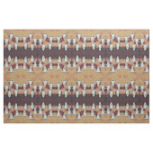 Bull Skull Western Rustic Tan  Pattern Stof (Fat Quarter)