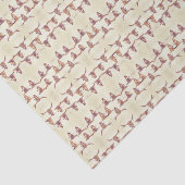 Bull Skulls Brown Beige Country Robuuste ontkoppel Tissuepapier (Detail)