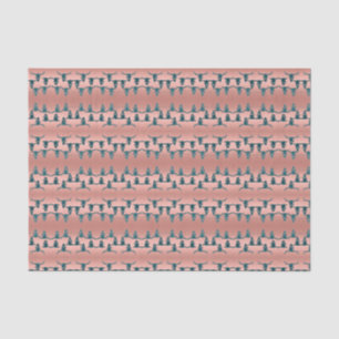 Bull Skulls Roos Gold Blauwgroen elegant glitter P Tissuepapier