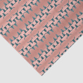 Bull Skulls Roos Gold Blauwgroen elegant glitter P Tissuepapier (Detail)