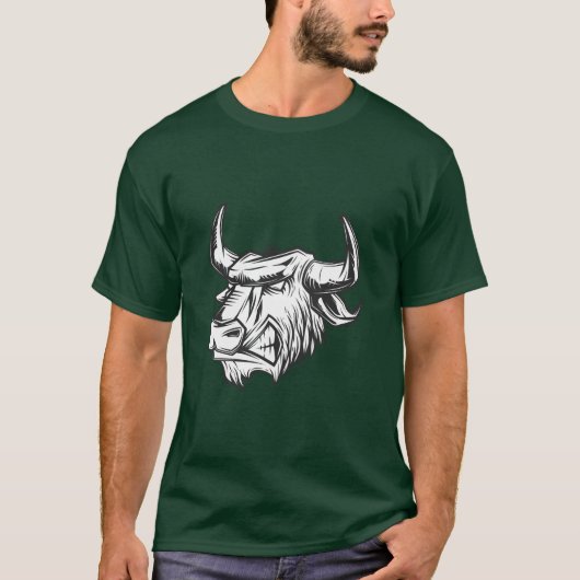 Bull  stijl zijprofiellijst t-shirt (Voorkant)