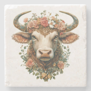 Bull Stone-Onderzetter Stenen Onderzetter