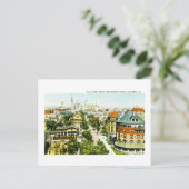 Bull Street North van Masonic Temple, Savannah, GA Briefkaart (Staand voorkant)