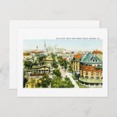 Bull Street North van Masonic Temple, Savannah, GA Briefkaart (Voorkant / Achterkant)