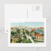 Bull Street, Savannah, Georgia Briefkaart (Voorkant / Achterkant)