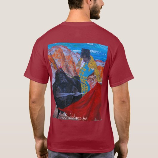 Bull-strijder en Spaanse danser T-shirt (Achterkant)