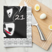 Bull symbool Nieuw jaar 2021 Chinees kalender zwar Theedoek (Quarter Fold)